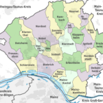 Karte über Wiesbadens Ortsbezirke