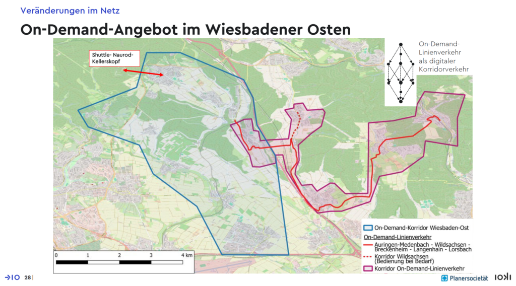 Nahverkehrsplan 2030 On-Demand-Angebot im Wiesbadener Osten