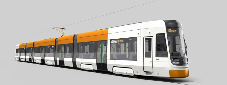 Neues Straßenbahn-Modell des Herstellers Skoda, das ab 2028 durch Mainz fahren soll